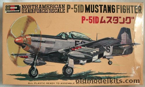 Hasegawa 1/72 North American P-51D Mustang, F-2-100 plastic model kit